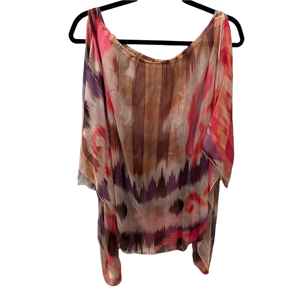 Alexis Watercolor Silk Top